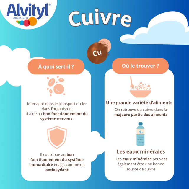 铜的作用与食物来源法文图解
