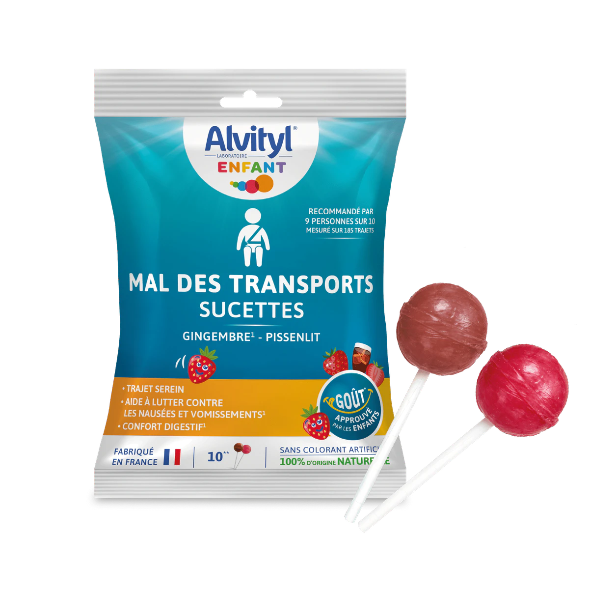 Alvityl Enfant® Mal des transports产品包装